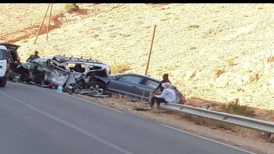 ميدلت : حادث سير مروع يخلف قتيلين وعدة جرحى على الطريق الوطنية رقم 13