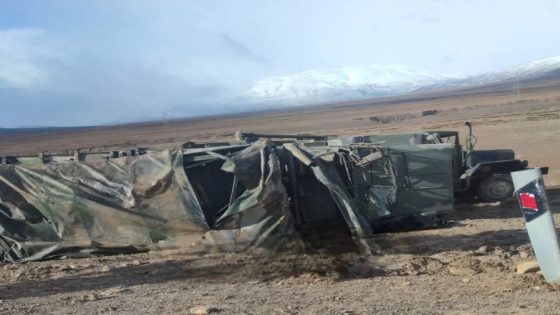 ميدلت: انقلاب شاحنة عسكرية بالطريق الوطنية رقم 13 على مستوى جماعة النزالة يخلف وفاة وإصابات