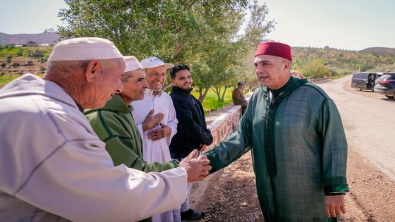 اكادير : بالصور سعيد أمزازي برفقة فريق موسع يواصل الجولة الميدانية الرمضانية من جماعة تدرارت